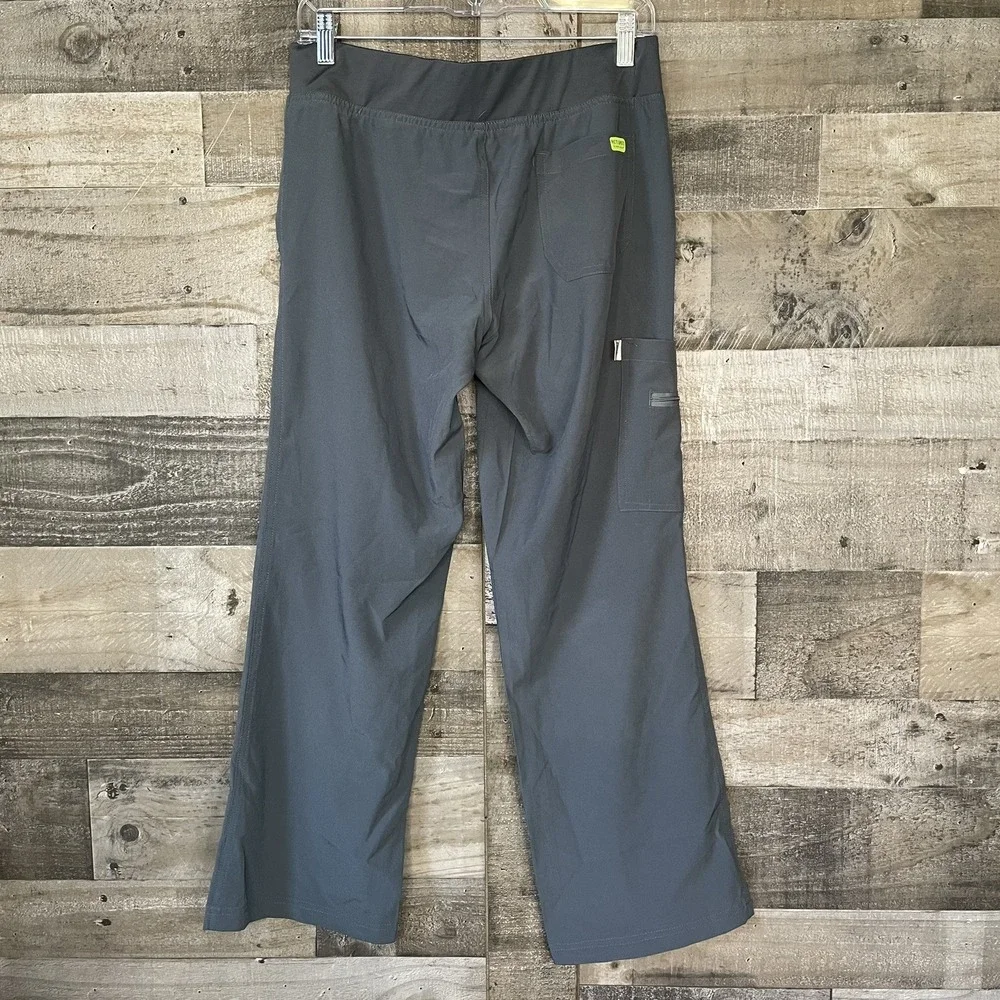 Activate Med Couture Scrub Pants Womens Pewter Gray 4 Way Stretch Size S
